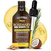 Gutaderme Rosemary Oil For Hair Growth (3.4 Fl Oz) Infused With Biotin, Vitamin E, Almond Oil & Coconut - Hair Strengthening, Nourishing & Volumizing