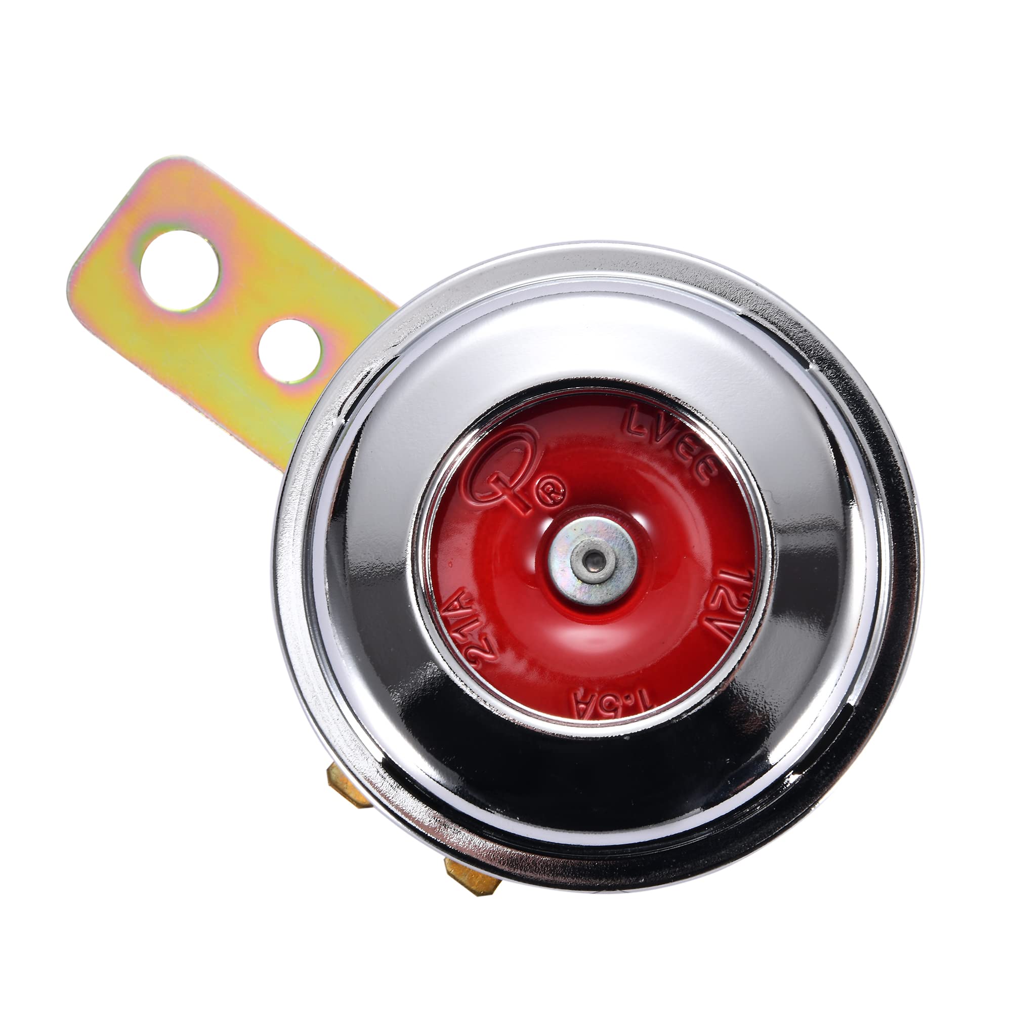 GOOFIT 12v Brushed Chrome Horn Replacement For Motorcycles ATV Scooter