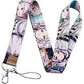 Pinstant Frieren Beyond Journey's End Anime Manga 17.7" Neck Lanyard Keychain Holder ID Badge Mobile Phone Pin Strap