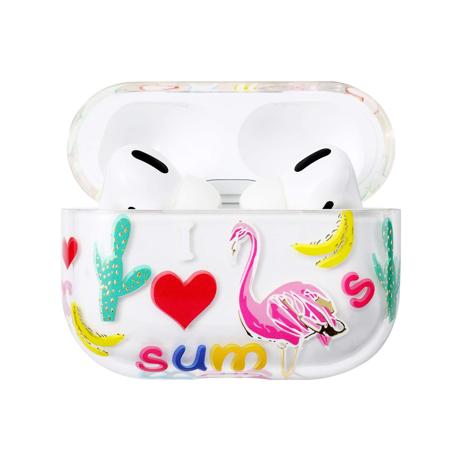 AKABEILA Case for AirPods Pro 2019, Compatible with Apple AirPods Pro 2019, Clear Hard PC, Shockproof, Lightweight, Sports, Business, Casual, Outdoors, Travel, Parties, Shopping