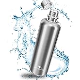 Soda Stream Bottle 25oz Stainless Steel Water Bottle Replacement for Sodastream Terra, Fizzi, Art - Leak-Proof Dishwasher Safe Plastic Free Metal Sodastream Bottles