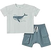 Modern Moments by Gerber baby-boys 2-piece Top & Cargo Short Set
