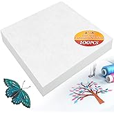 Sukh Tear Away Stabilizer - 100PCS Embroidery Stabilizer Embroidery Accessories Fabric Square for All Sewing Crafts Hand Sewi