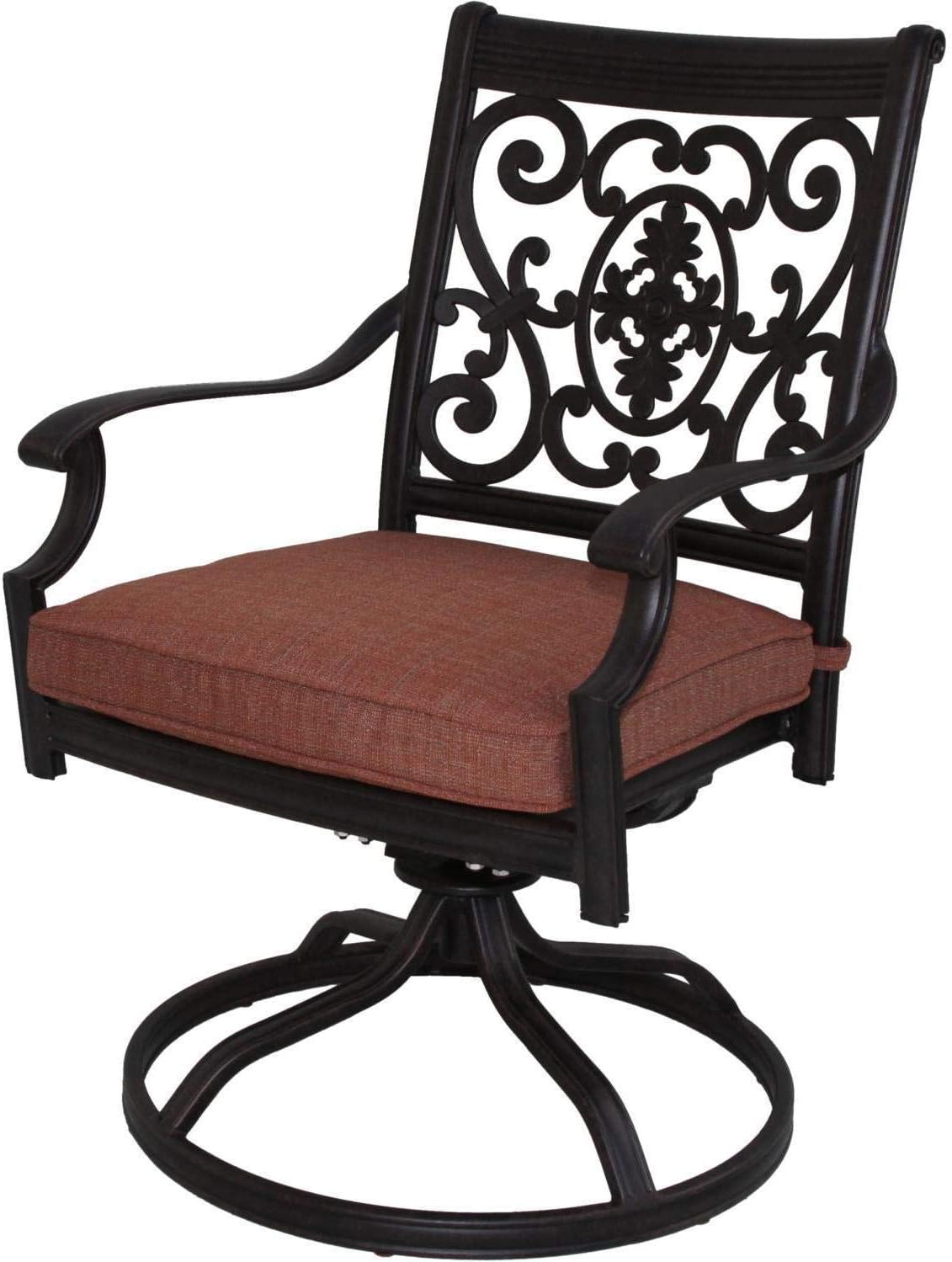 darlee patio furniture replacement cushions on Patio Seating Cruz Cast Aluminum Patio Swivel Rocker Dining Chair Darlee St Patio Furniture Accessories
