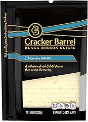 Cracker Barrel Black Ribbon Natural Slices Wisconsin Havarti Cheese Slices, 8 ct. Pouch