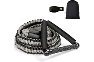 ASVAEVAS 25FT Wakesurf Rope and Handle, 6 Sections Adjustable Floating Surf Tow Ropes, Braid Surf Rope for Wake Surfing, Water Sports