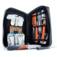 GSI Outdoors 90104 - Destination Kitchen Set 24 | Complete 24-Piece Camping Kitchen Set with Cutlery, Cooking Tools, and Stor