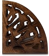 The Great Indian Bazaar Handcrafted Wooden Remote Control Holder 5 Slots view 7