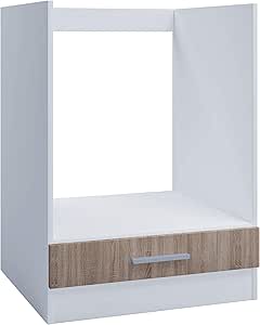 Armario de horno para cocina empotrada de 60 cm, roble sonoma, armario