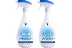 Pooph Pet Odor Eliminator, 32oz Spray, 2-Pack - Dismantles Odors on a Molecular Basis, Dogs, Cats, Freshener, Eliminator, Urine, Poop, Pee, Deodorizer, Natures, Puppy, Fresh, Clean, Furniture, Potty