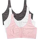 Fruit of the Loom Women's Multi-Pack Front Closure Cotton Bra