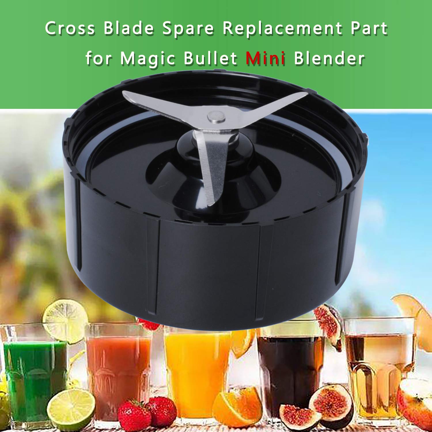 Replacement Part Compatible with Magic Bullet Mini Blender,Spare Cross Blade Compatible with Magic Bullet Mini Juicer, Mixer and Food Processor