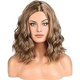 BERON Ash Blonde Wig Short Curly Wig Ash Blonde Curly Wigs for Women Daily Party or Cosplay Hairnet Include