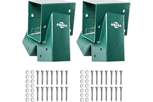 ABUSA Heavy Duty 2 A-Frame Swing Set Brackets for Outdoor Indoor Playground Equipment Mounting Parts Hardware Included (Green)