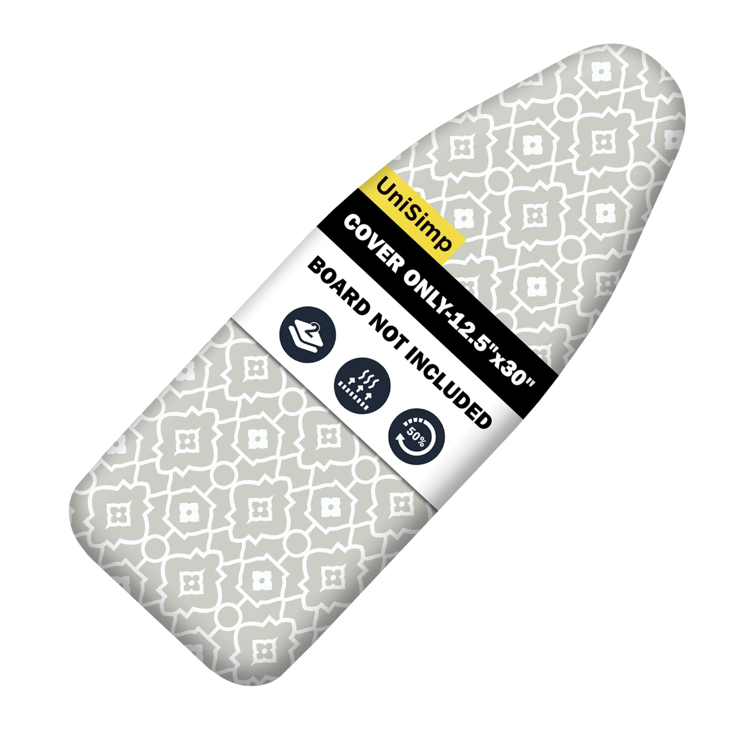 Photo 1 of UniSimp Small Ironing Board Cover and Pad 12.5"x30" Small Iron Board Cover with Padding, Tabletop Mini Ironing Board Cover and Pad Small Size, Cotton Canvas, Heat Resistant, Drawstring Closure