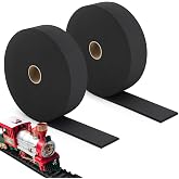 Patelai 2 Roll N Scale Track 24ft Model Train Foam Roadbed Shock Absorption | Eva Roadbed Base for O N Ho Scale Track Layouts, Noise Reduction, Stable Subgrade, Ample 2 Roll Format,Clean Simple Removal