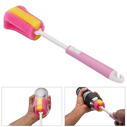 Nihesi Bottle / Thermos Flask Cleaning Brush with Wall Hanging Hook (Random Colors)