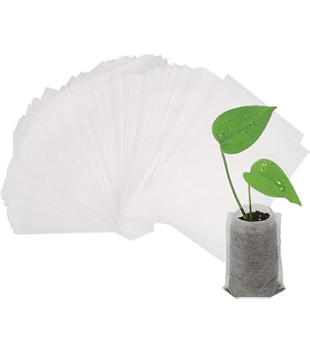 Lot de 300 sacs de culture de semis non tissés, sacs de semis de plantes, adaptés à la Lot de 300 sacs de culture de semis non tissés, sacs de semis de plantes, adaptés à la
