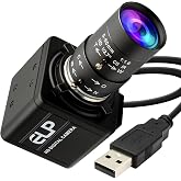 QILOVE Global Shutter USB Camera &ndash; 800P Monochrome Ultra High Speed 640fps [120/210/420fps Modes] &ndash; Manual Focus 5-50mm CS Lens &ndash; Compatible with Raspberry Pi, Linux, Mac &amp; Windows