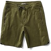 Roark Mens Layover Shorts 2.0, Oversized Front Pockets and Back Ventilation Perfect for Travel, Military, 33