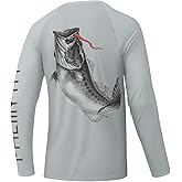 Palmyth Fishing Shirts for Men Long Sleeve UPF 50+ T Shirt Sun Protection Tee UV T-Shirts