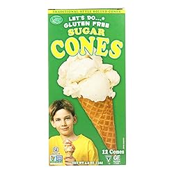 Let's Do Gluten Free Sugar Cones Rolled Style, 12