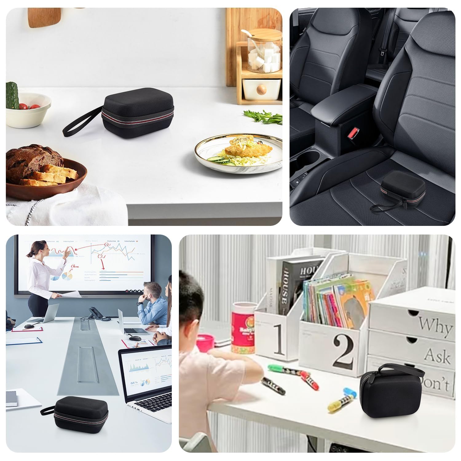 Mviioe Insulin Holder Fridge Storage Carrying Case, Insulin Vial Organizer Bag Fitting 10ml Vial Short Size, Removable Design with 2 Sizes Slot Foam(6 Slots)