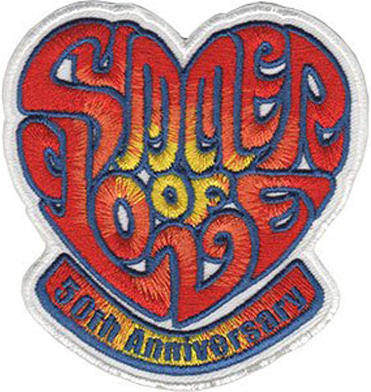 60'S RETRO SUMMER OF LOVE, Officially Licensed, Iron-On/Sew-On, Embroidered PATCH - 3" x 3.13"