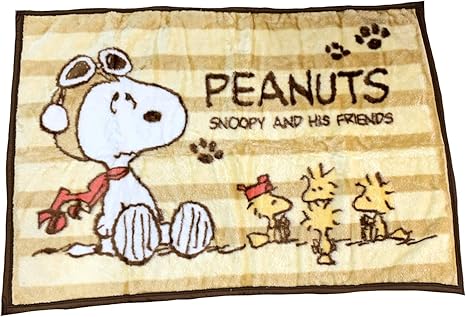 Amazon ひざ掛け 暖かい マイヤー キャラクター 70 100 車 洗える 冬 スヌーピー クリーム ひざ掛け ハーフケット オンライン通販