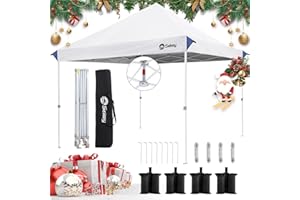 Sekey 10x10 Pop Up Canopy with One Push Setup-Easy Up Canopy with 99% UV Blocking - Instant Outdoor Sun Shade for Events, Parties, Camping- Commercial Gazebo with Weight Bags,Wind Proof&Waterproof