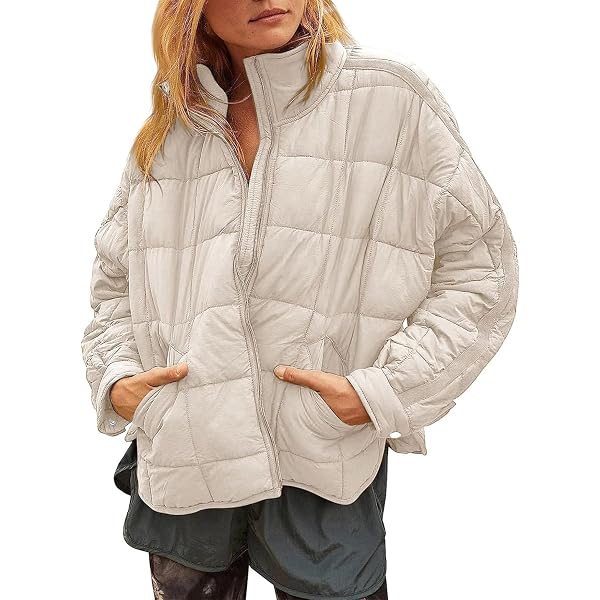 Amazon.com: Xixiuly Womens Cropped Puffer Jacket Long Sleeve Faux
