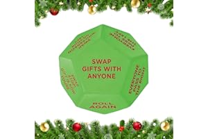 Dés de fête à échanger de cadeaux | Dés de Noël à 12 côtés pour fêtes de groupe, activités de groupe pour amis, équipe, adole
