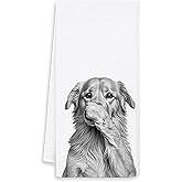 OSLYSOF Funny Golden Retriever Hand Towels for Bathroom Washroom, Dog Bathroom Decor, Gifts for Golden Retriever Lovers, Funny Dog Bathrooms Hand Towels, 16x24 Inch