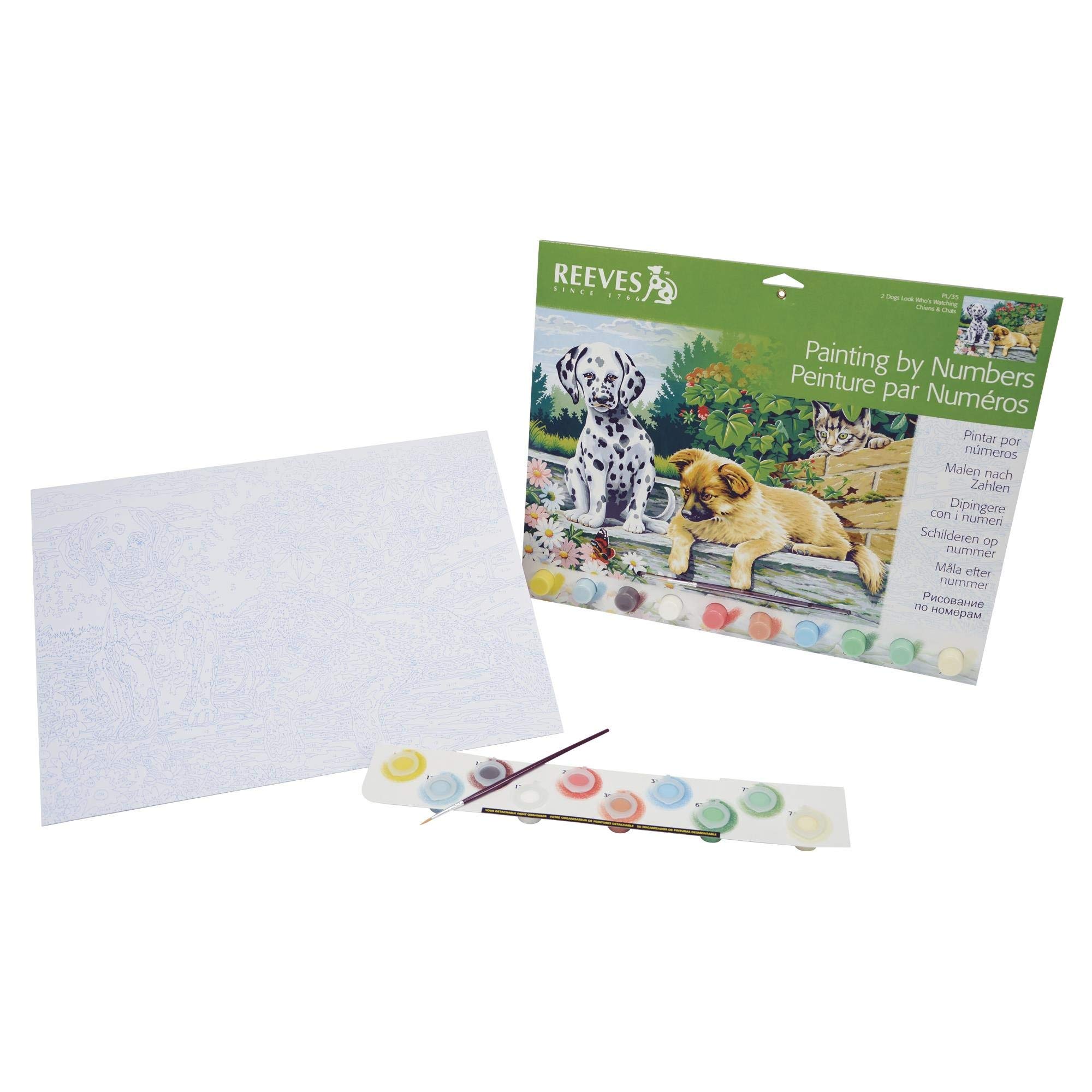 Winsor & Newton Reeves PL35 Dogs Look Who's Watching Art Painting Kits
