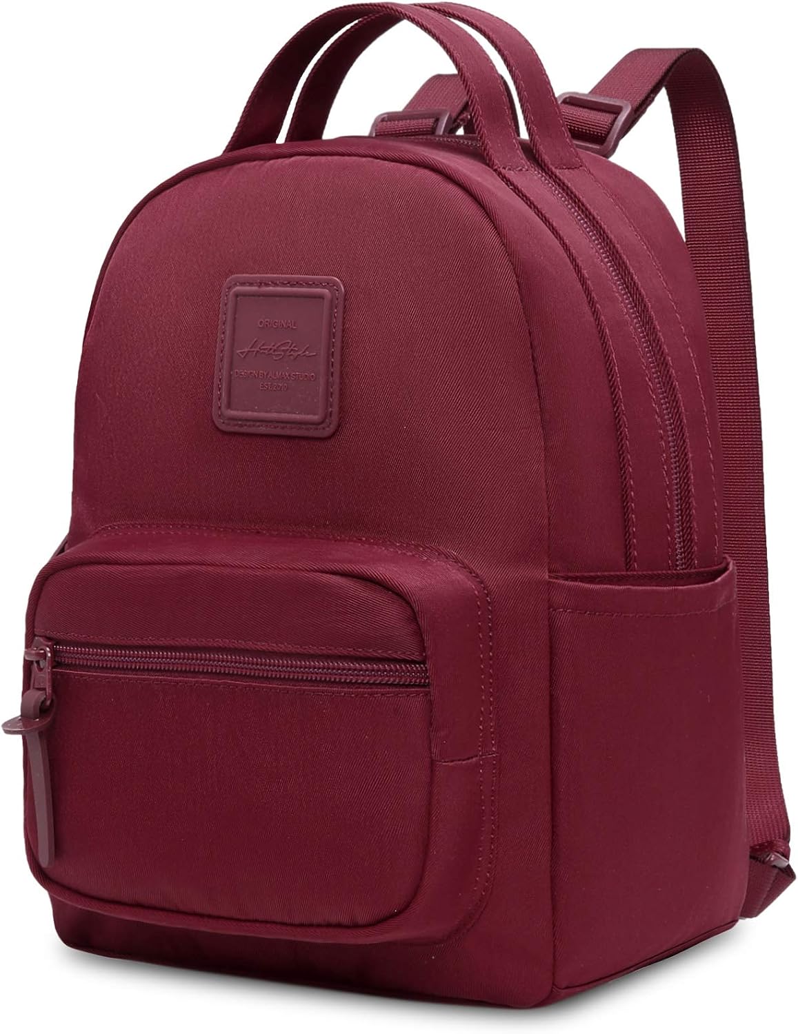 little burgundy backpack