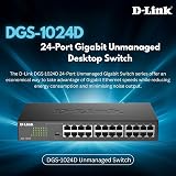 D-Link DGS-1024D 24-Port Gigabit Unmanaged Network Switch Fanless Metal UK view 5