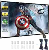 Powerextra Pantalla de proyector 120 Inch 16: 9 HD Plegable ...