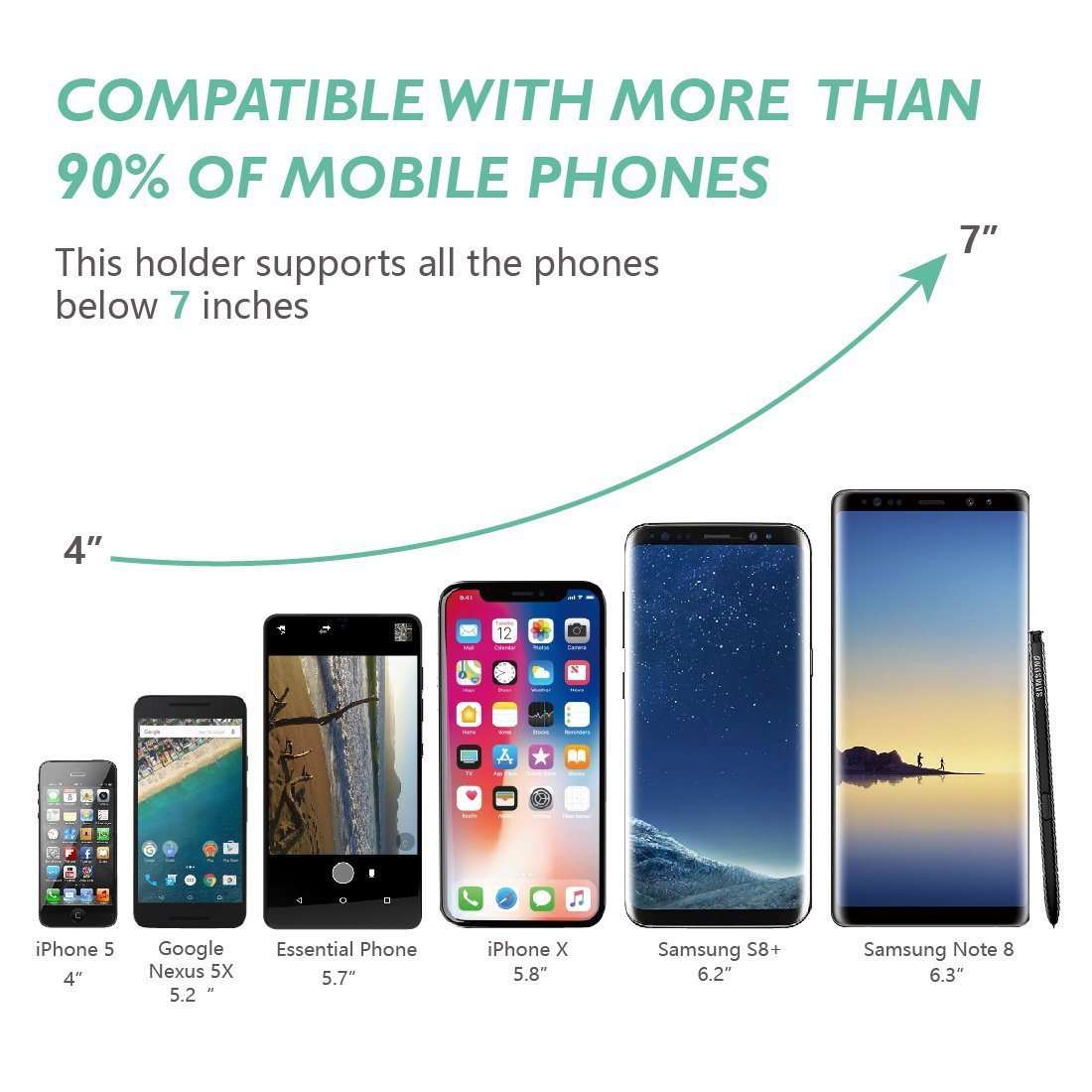 Car Phone Mount, Newper Universal Car Air Vent Phone Mount Cradle with Auto Lock&Release for iPhone X/8/ 8+/7/7 Plus/6/6S,Galaxy S9/S9 Plus/S8/S7/S6, Nexus, HUAWEI and other Smart Phones (Silver)