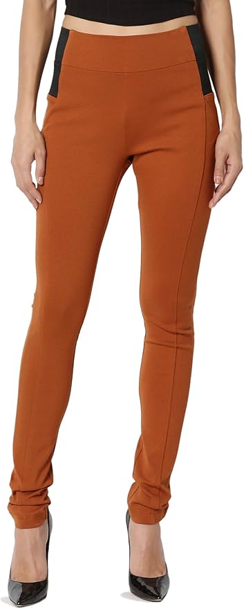 high waist ponte skinny pant