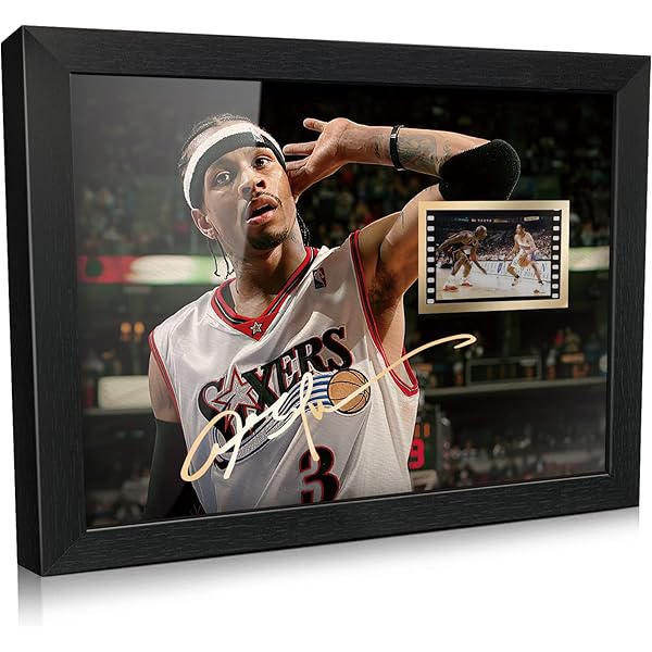 Maillot NBA Allen Iverson Philadelphia 76ers Noir Taille XL - Rétro, Neuf