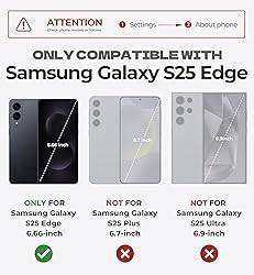 Dexnor for Samsung Galaxy S25 Edge Case with
