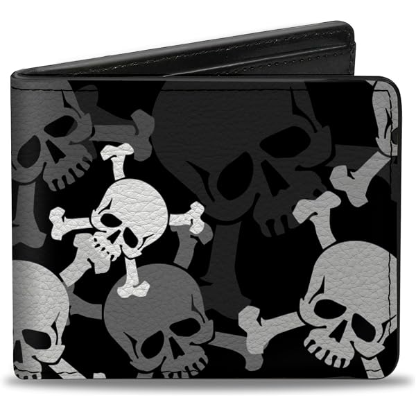 Buckle-Down Men's Vegan Leather Bifold Wallet - Insects Print Design - 4x3.5 Inches With ID Window & Card Slots
