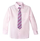Spring Notion Big Boys' Cotton Blend Dress Shirt