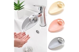 FOVKO 3PCS Faucet Extender for Toddlers, Splash-Proof Sink Extender for Toddlers, Bathroom & Kitchen Faucet Extender for Easy Children's Hand Washing and Tooth Brushing