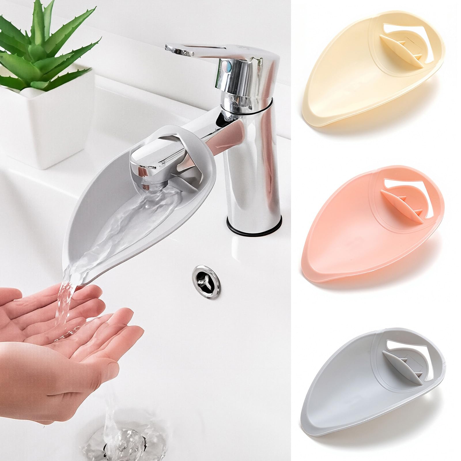 Photo 1 of 3PCS Faucet Extender for Toddlers, Splash-Proof Sink Extender for Toddlers, Bathroom & Kitchen Faucet Extender for Easy Children's Hand Washing and Tooth Brushing