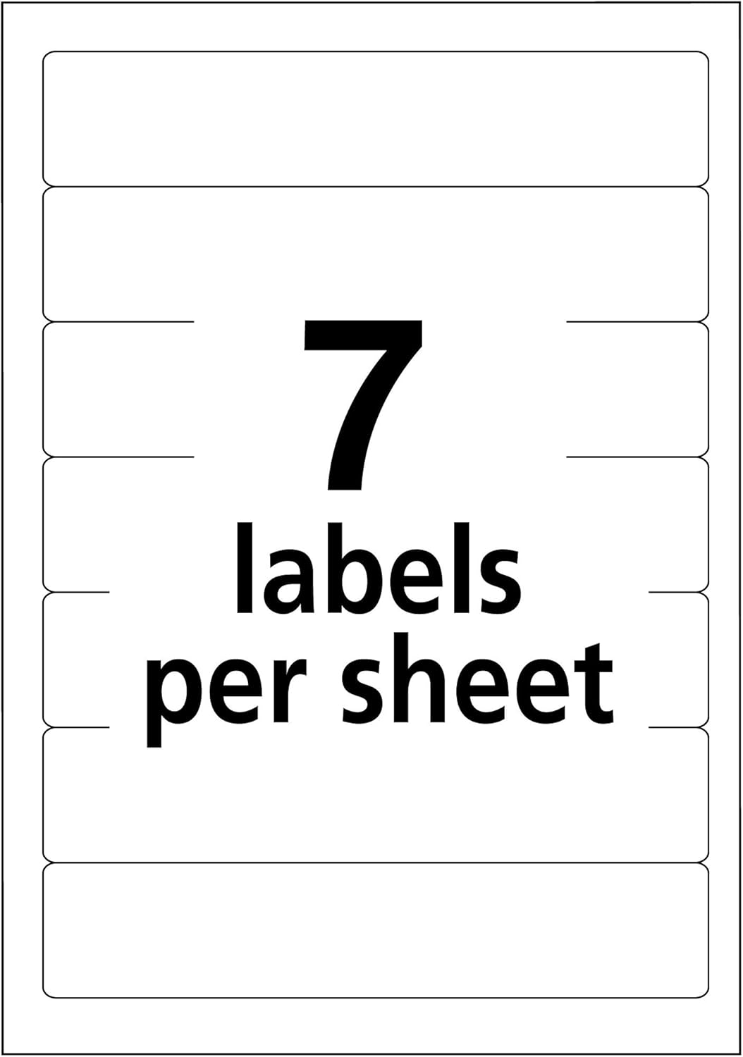 Avery File Folder Labels, Laser and Inkjet Printers, 1/3 Cut, White, Pack of 252 (05202) : Office Products