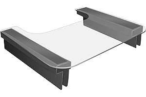 Rehabilitation Advantage Slide-On Clear Polycarbonate wheelchair lap tray 1 count, 1 count (BD621)