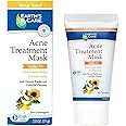 Earth's Care Acne Treatment Mask - 5% Sulfur Cystic Acne Treatment - Acne Medicine for Face Pimples and Blackheads (Tube 2.5 OZ)