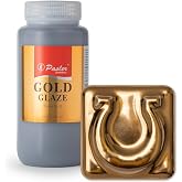 Pasler Gold Glaze for Ceramic Pottery Bisque,PCG01,16fl oz/473ml