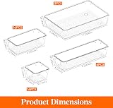 Lifewit 41 Pcs Makeup Drawer Organiser Plastic Storage Bins Dividers view 2